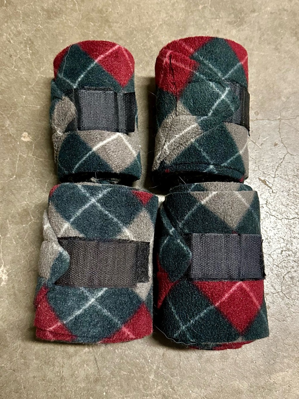 Plaid Horse Polo Wraps